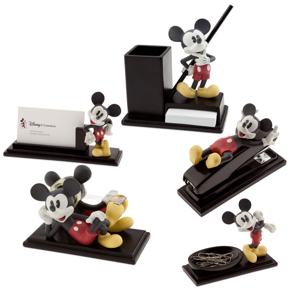 Color Mickey Mouse Desk Set -- 5-Pc.