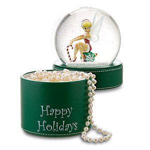 Happy Holidays Tinker Bell Snowglobe Gift Box