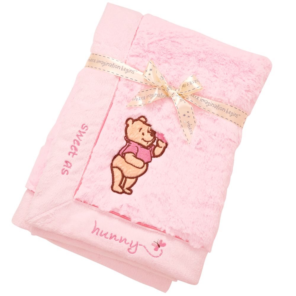 Sweet as Hunny Winnie the Pooh Plush Fleece Blanket for Toddlers