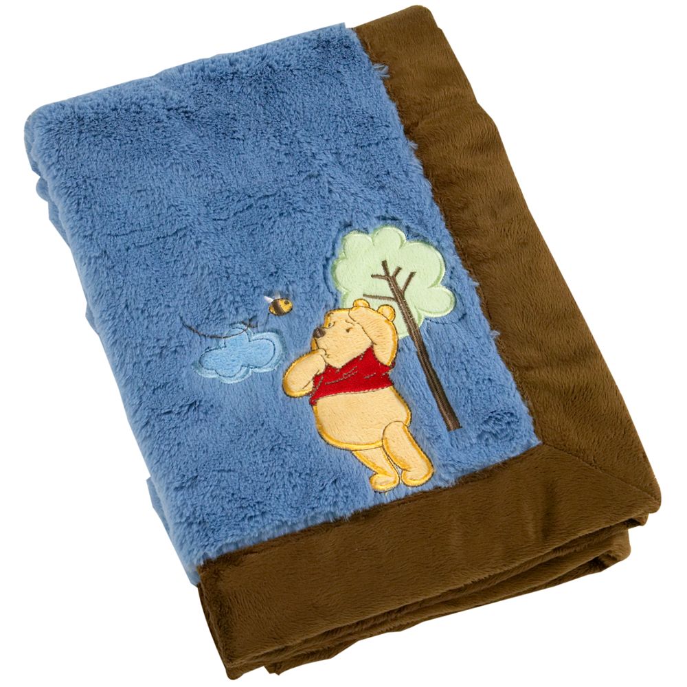Up and Away Winnie the Pooh Plush Fleece Blanket for Toddlers