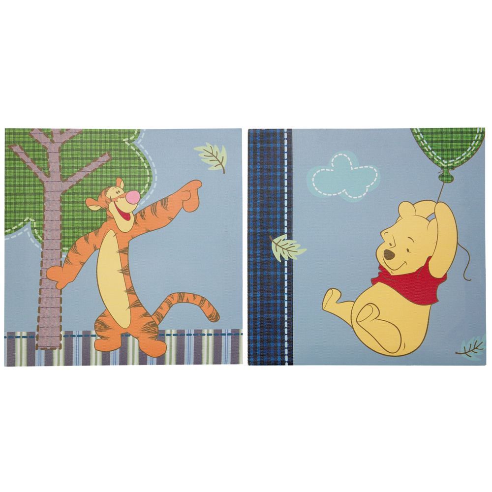 Up and Away Winnie the Pooh Canvas Wall Art -- 2-Pc.