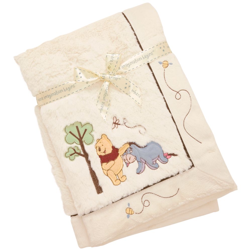 Day in the Park Winnie the Pooh Plush Fleece Blanket for Toddlers