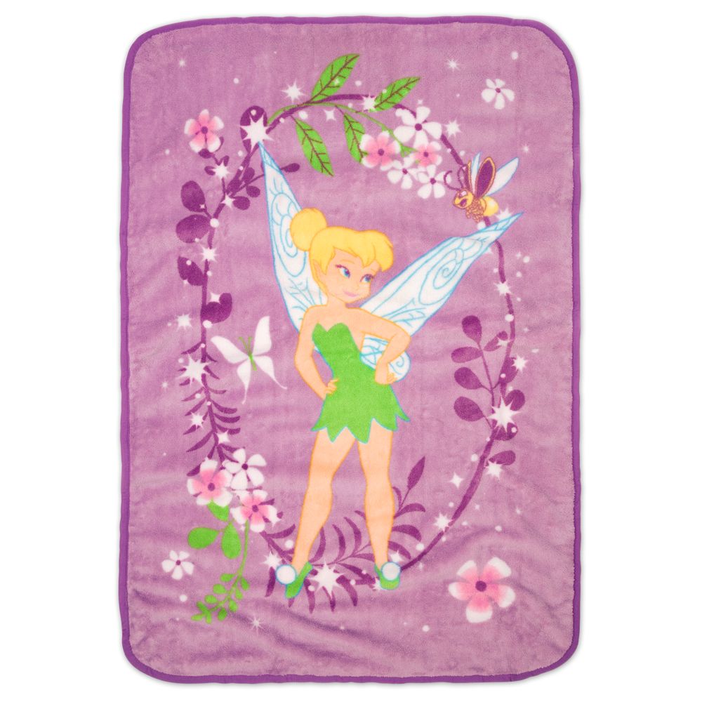 Disney Fairies Tinker Bell Plush Blanket for Toddlers