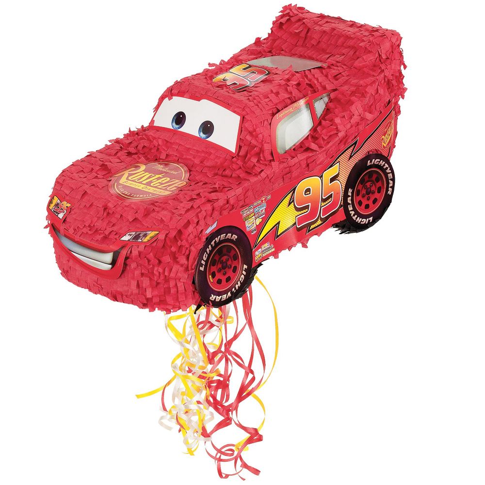 Lightning McQueen Pullstring Pi&ntilde;ata -- 18''