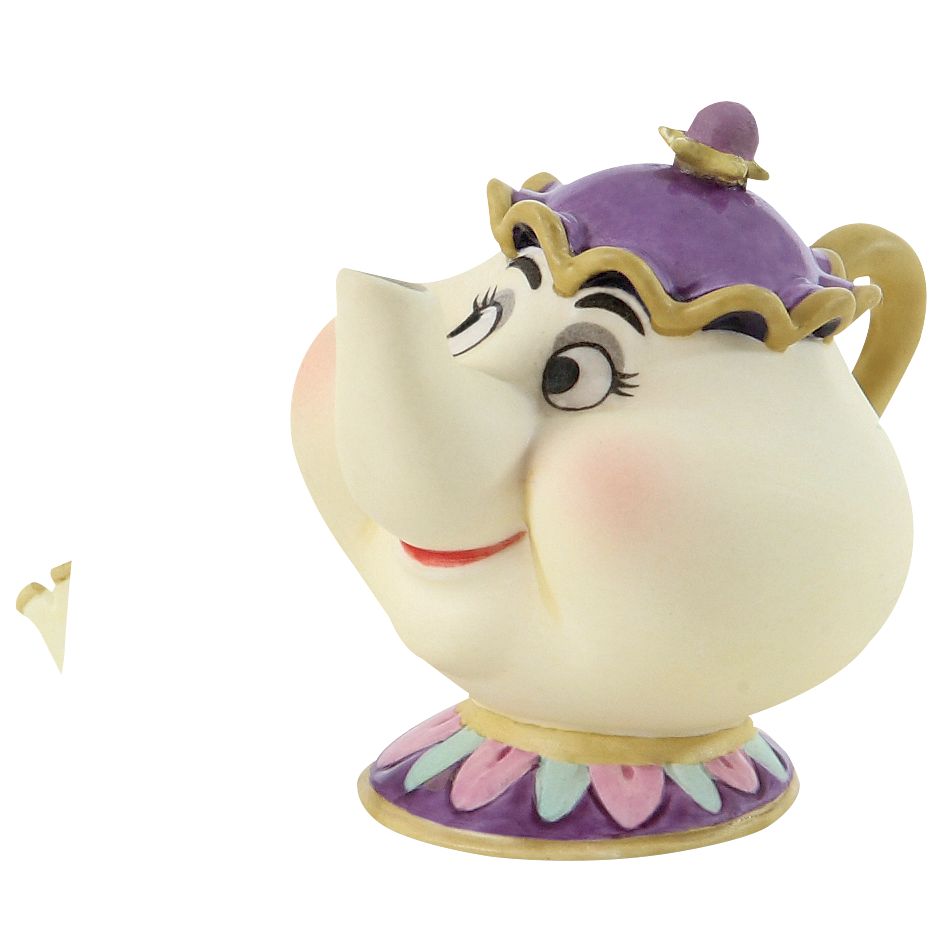 WDCC ''Tea-Toting Twosome'' Mrs Potts and Chip Figurine Set -- 2-Pc. Enchanted Size