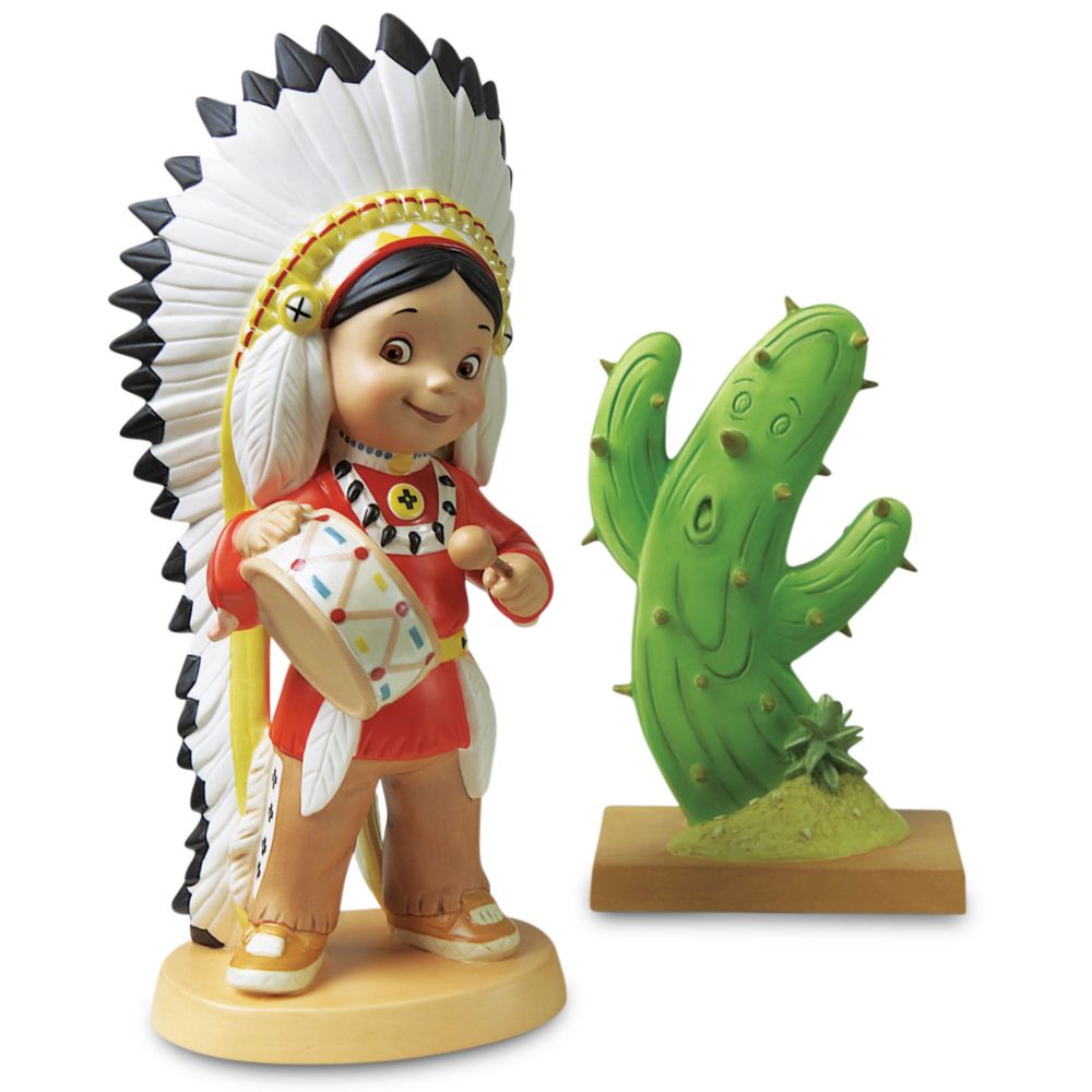 WDCC it's a small world ''Little Big Chief'' Native American Figurine Set -- 2-Pc.