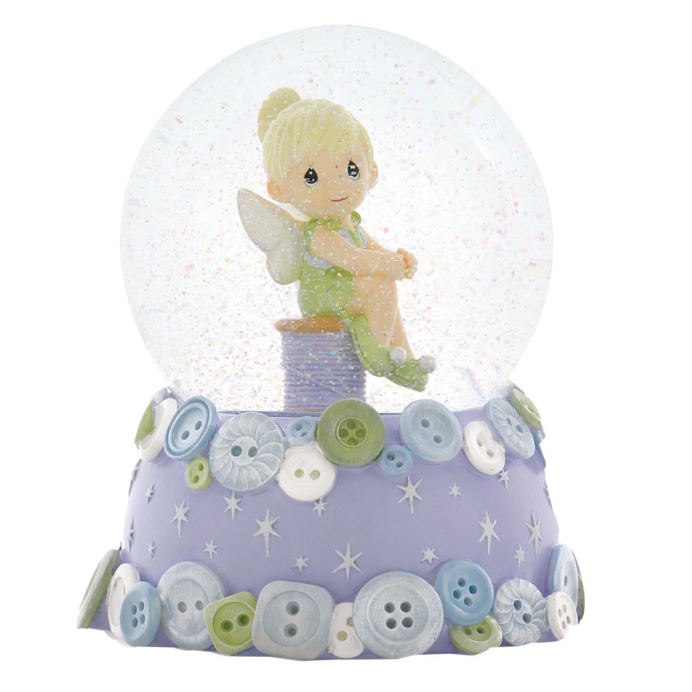 ''Sitting on a Spool'' Tinker Bell Musical Waterball by Precious Moments