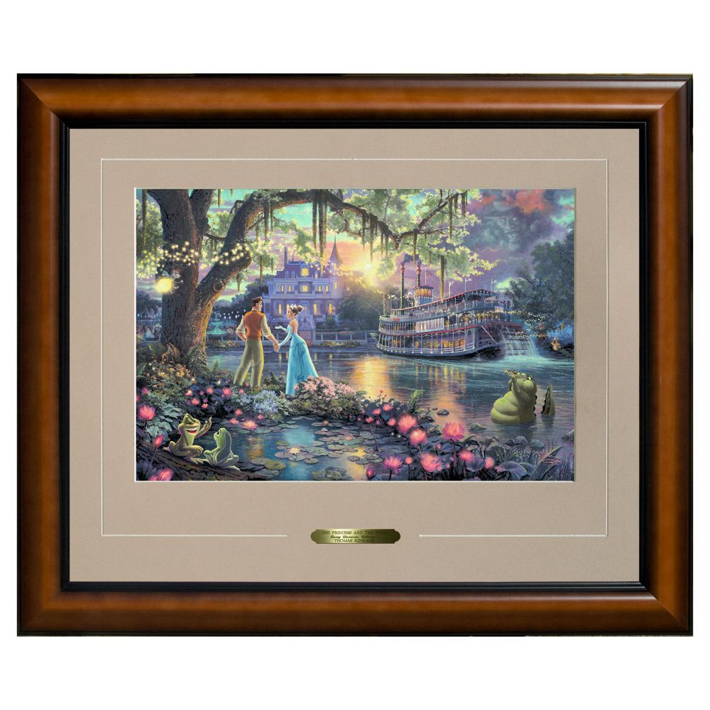The Princess and the Frog'' Framed Print by Thomas Kinkade -- 16'' x 20''