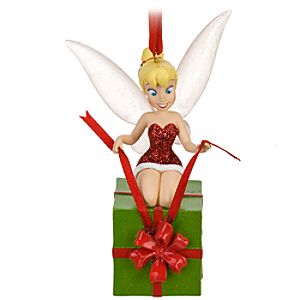 Gift Wrapping Tinker Bell Ornament