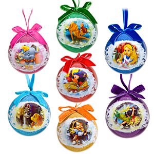 World of Disney Decoupage Ornament Set -- 7-Pc.