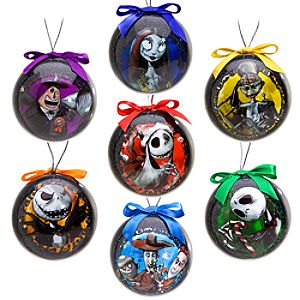 Tim Burtons The Nightmare Before Christmas Decoupage Ornament Set -- 7-Pc.