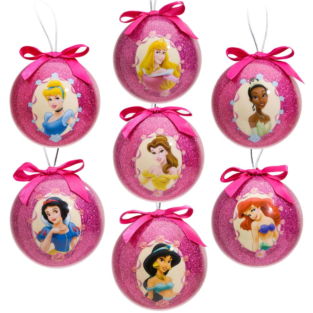 Disney Princess Decoupage Ornament Set -- 7-Pc.