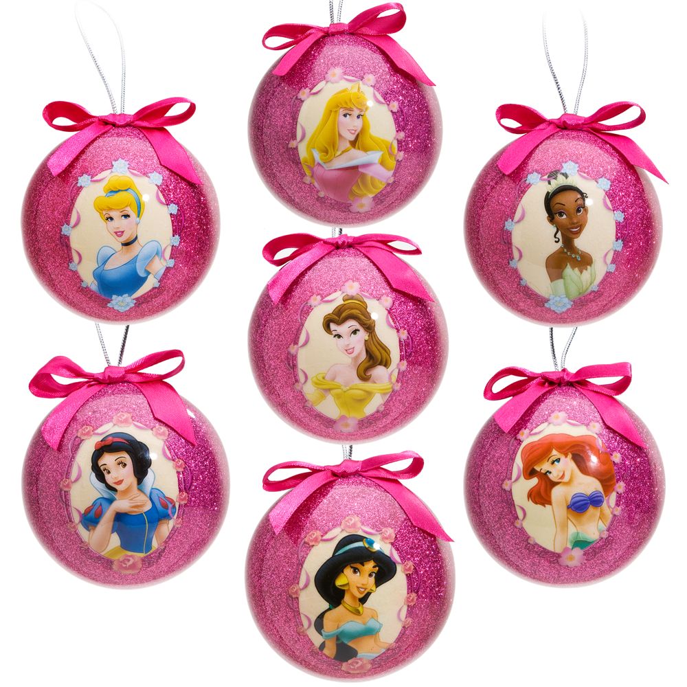 Disney Princess Decoupage Ornament Set -- 7-Pc.