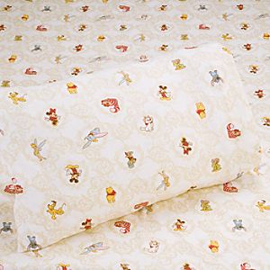World of Disney Flannel Sheet Set