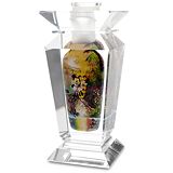 ''Tropical Twosome'' Mickey and Minnie Mouse Fine Art Glass Vase