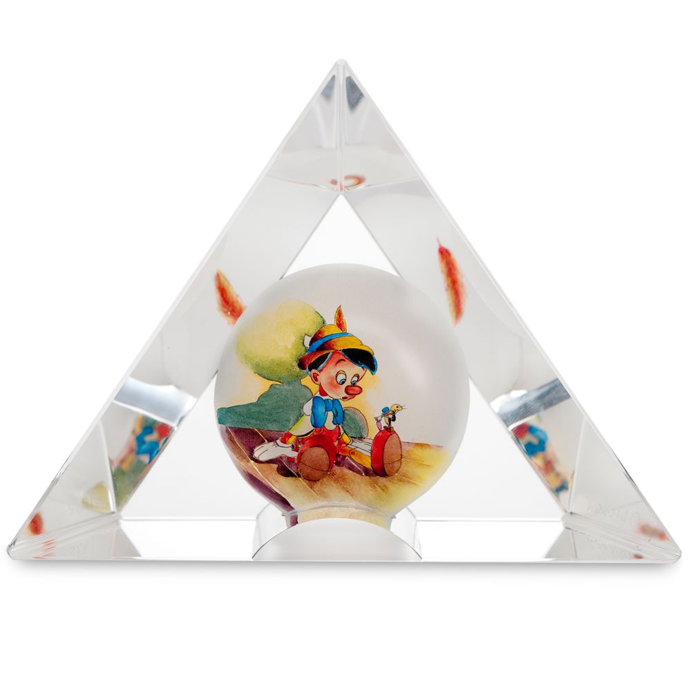 ''Good Advice'' Pinocchio Fine Art Glass Sculpture