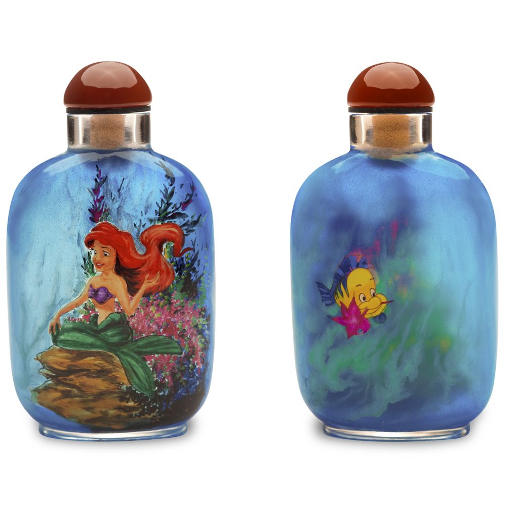 ''The Little Mermaid'' Ariel Fine Art Glass Bottle