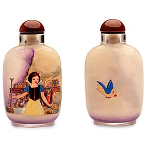 ''Portrait of Innocence'' Snow White Fine Art Glass Bottle