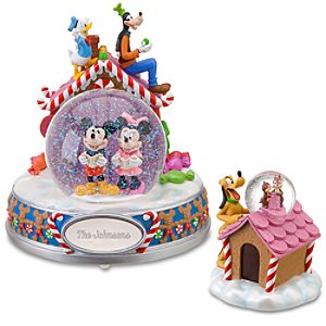 Personalized Musical Mickey Mouse and Friends Snowglobe