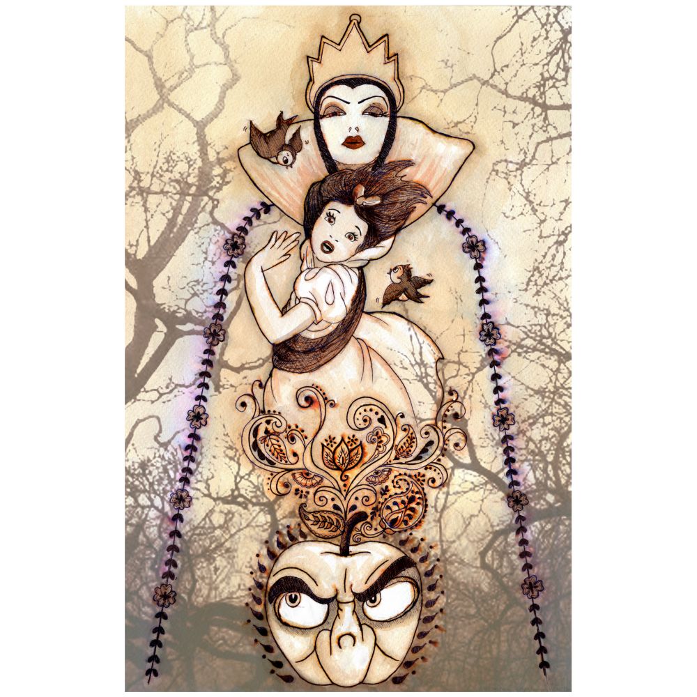 "Flight From the Forest" Snow White Limited Edition Gicl&eacute;e