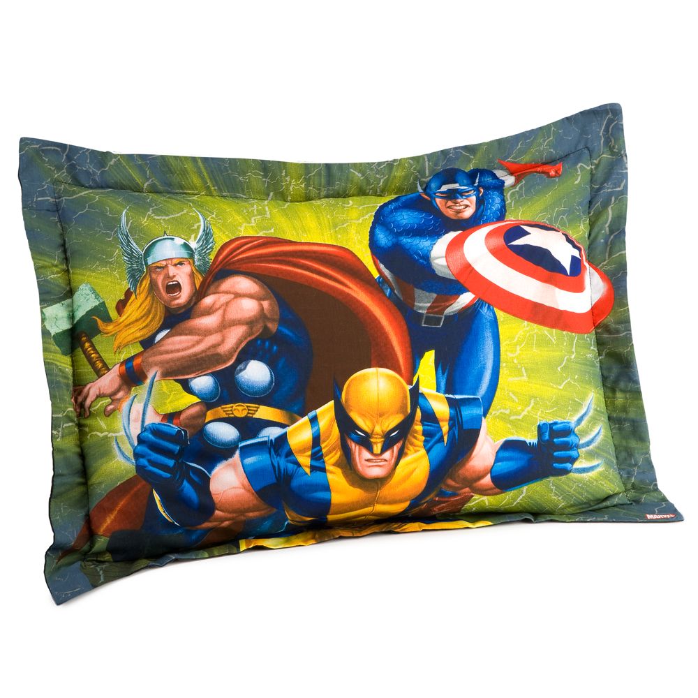 Team Marvel Heroes Pillow Sham