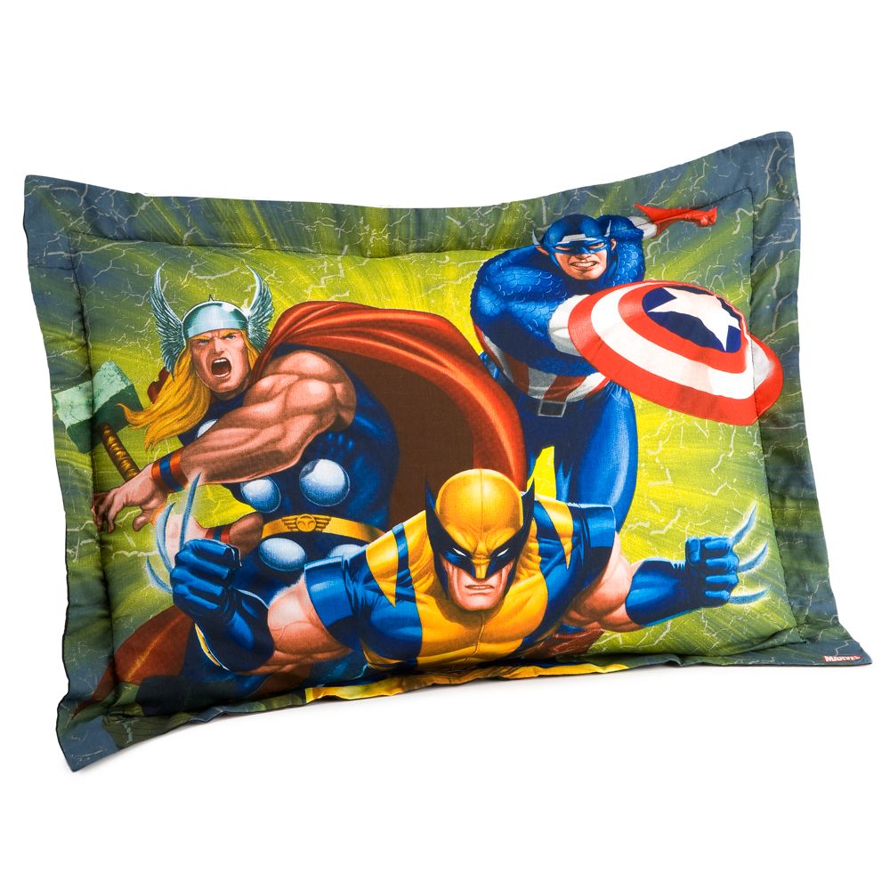 Team Marvel Heroes Pillow Sham