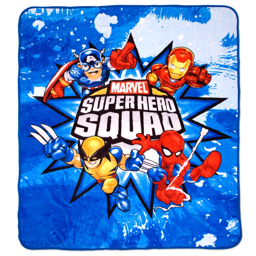Marvel Super Hero Squad Fleece Throw Blanket