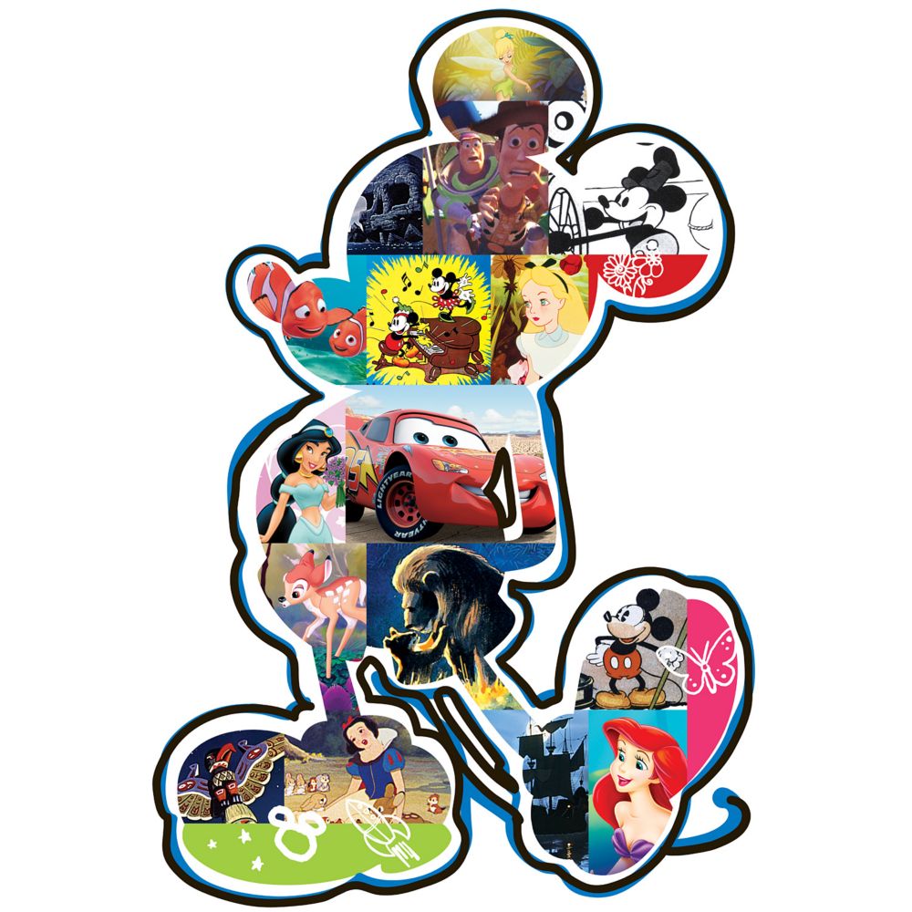 Mickey Mouse Disney Movie Montage Wall Graphic Set by Fathead -- 9-Pc.