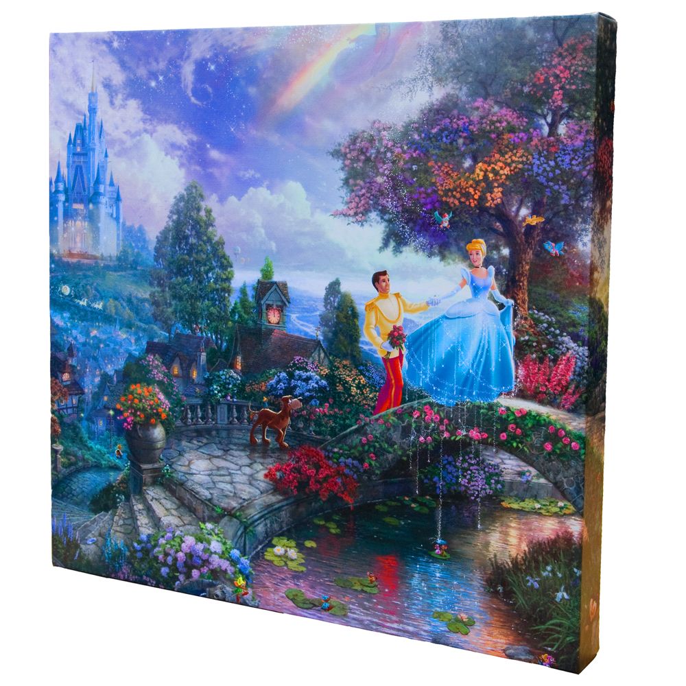 Cinderella Wishes Upon a Dream" Gallery Wrapped Canvas by Thomas Kinkade