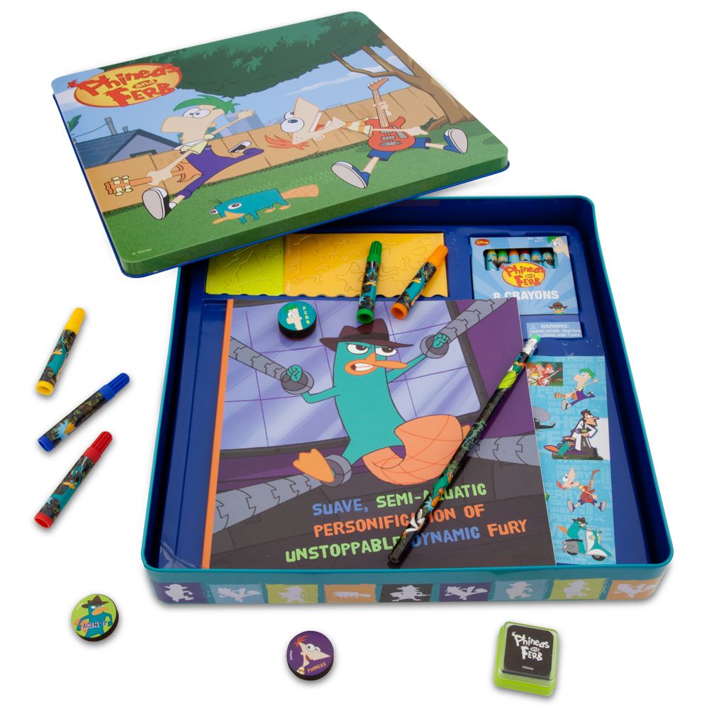 Phineas and Ferb Activity Tin Art Set
