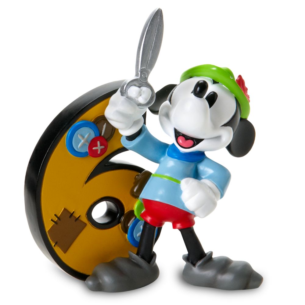 Number 6 Mickey Mouse Figurine