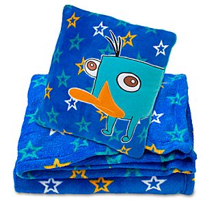 Phineas and Ferb Perry Pillow and Throw Blanket Set