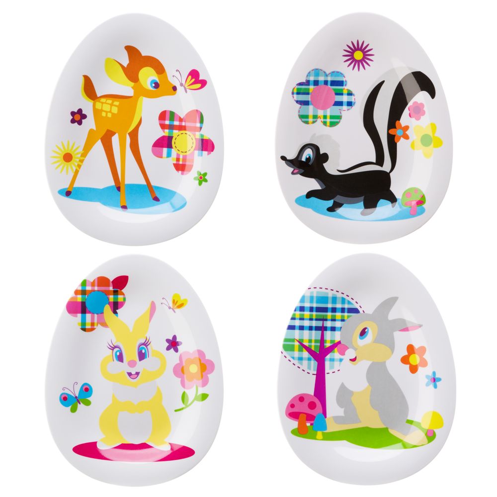 Easter Bambi Plate Set -- 4-Pc.