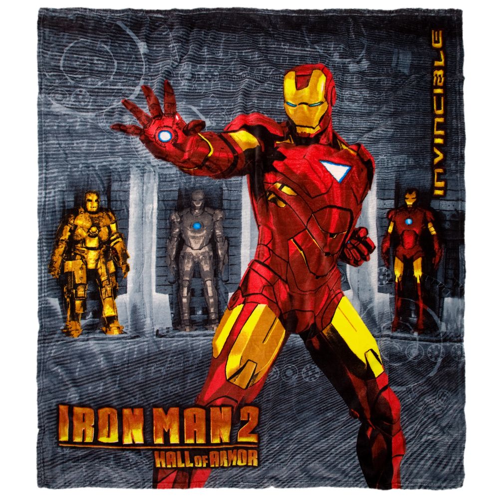Hall of Armor Iron Man 2 Fleece Throw Blanket