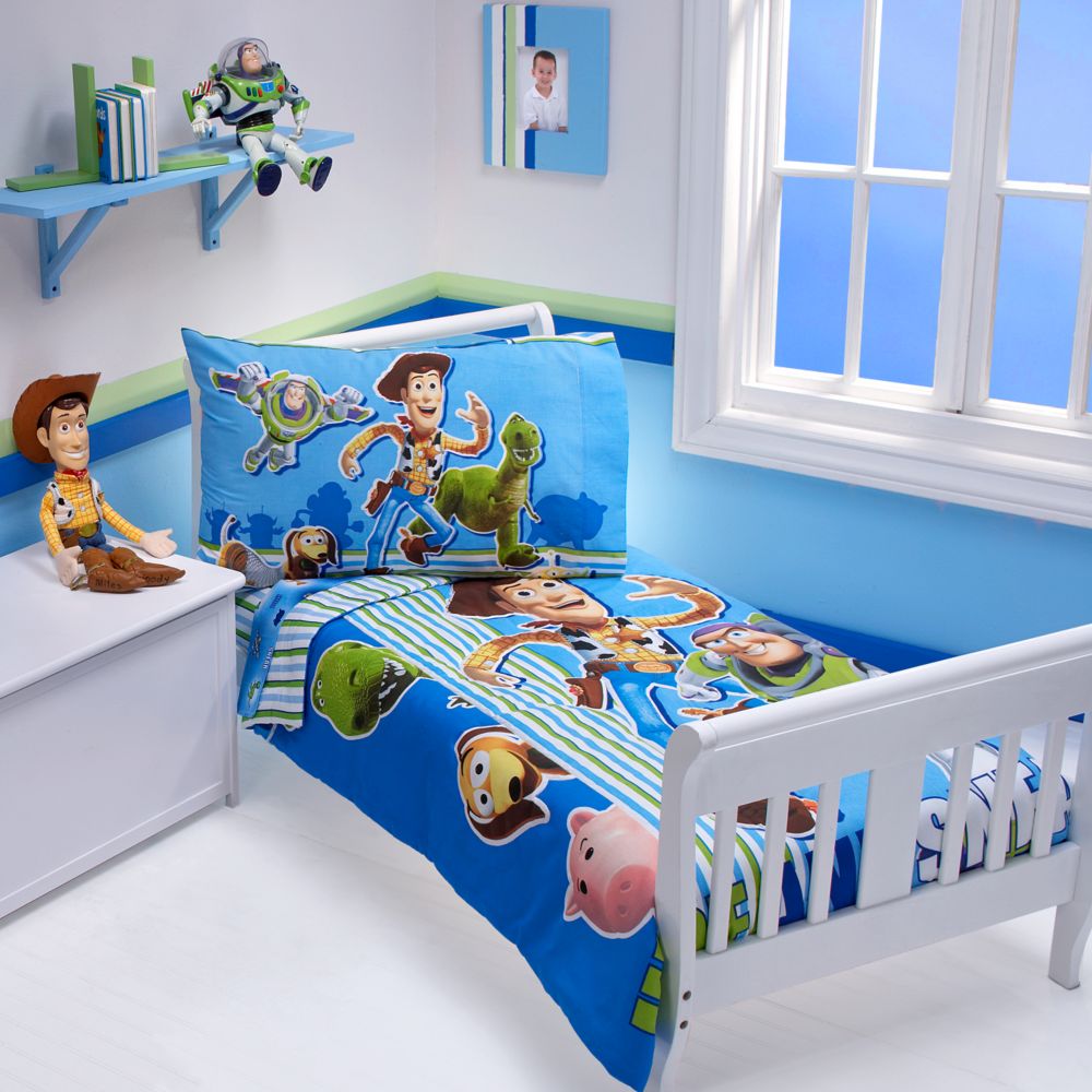 Hide and Sneak Toy Story Bedding Set for Toddlers -- 4-Pc.