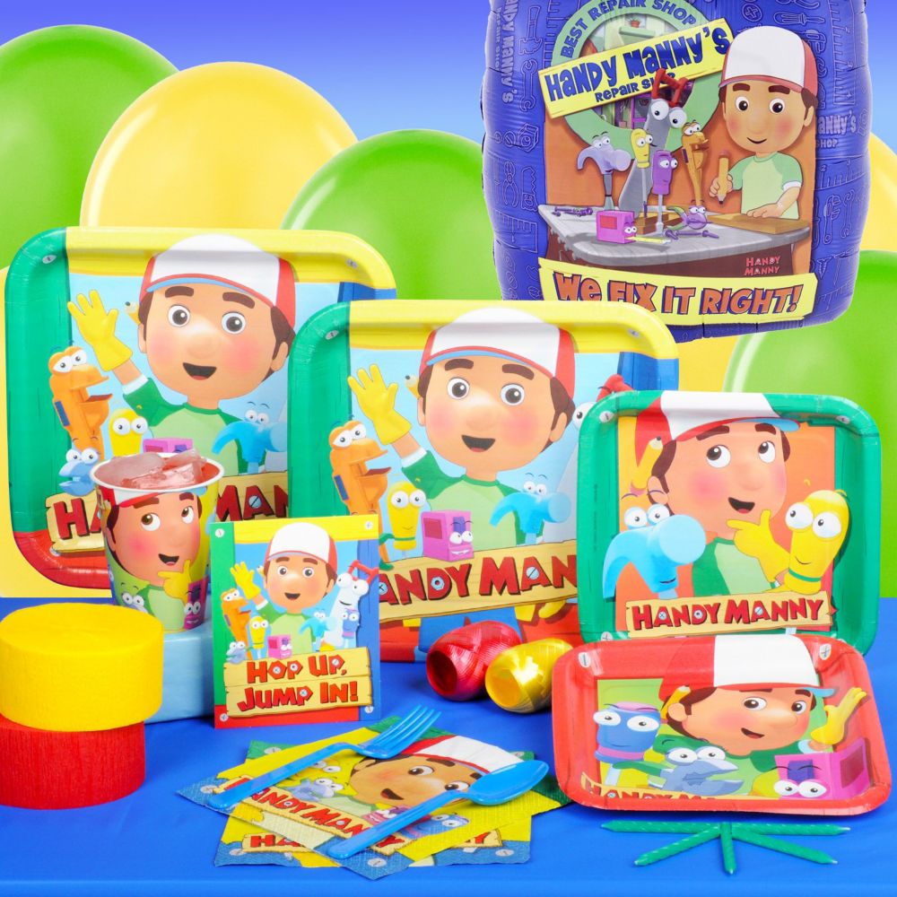 Handy Manny Party Essentials Set for 8 or 16 Guests
