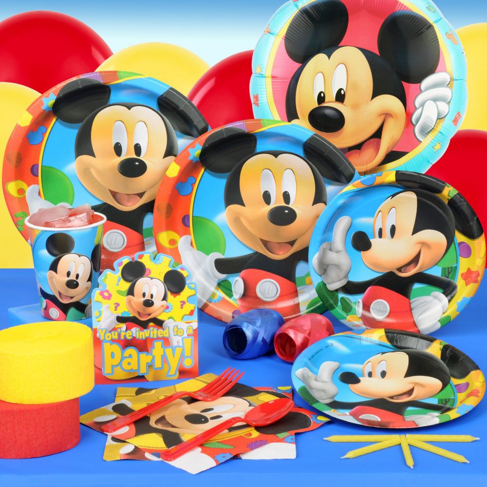 Mickey Mouse Clubhouse Party Essentials Set for 8 or 16 Guests