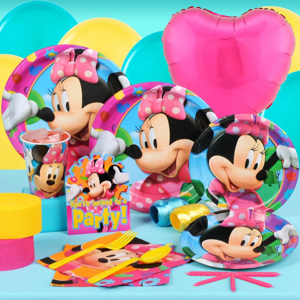 Minnie Mouse Party Essentials Set for 8 or 16 Guests