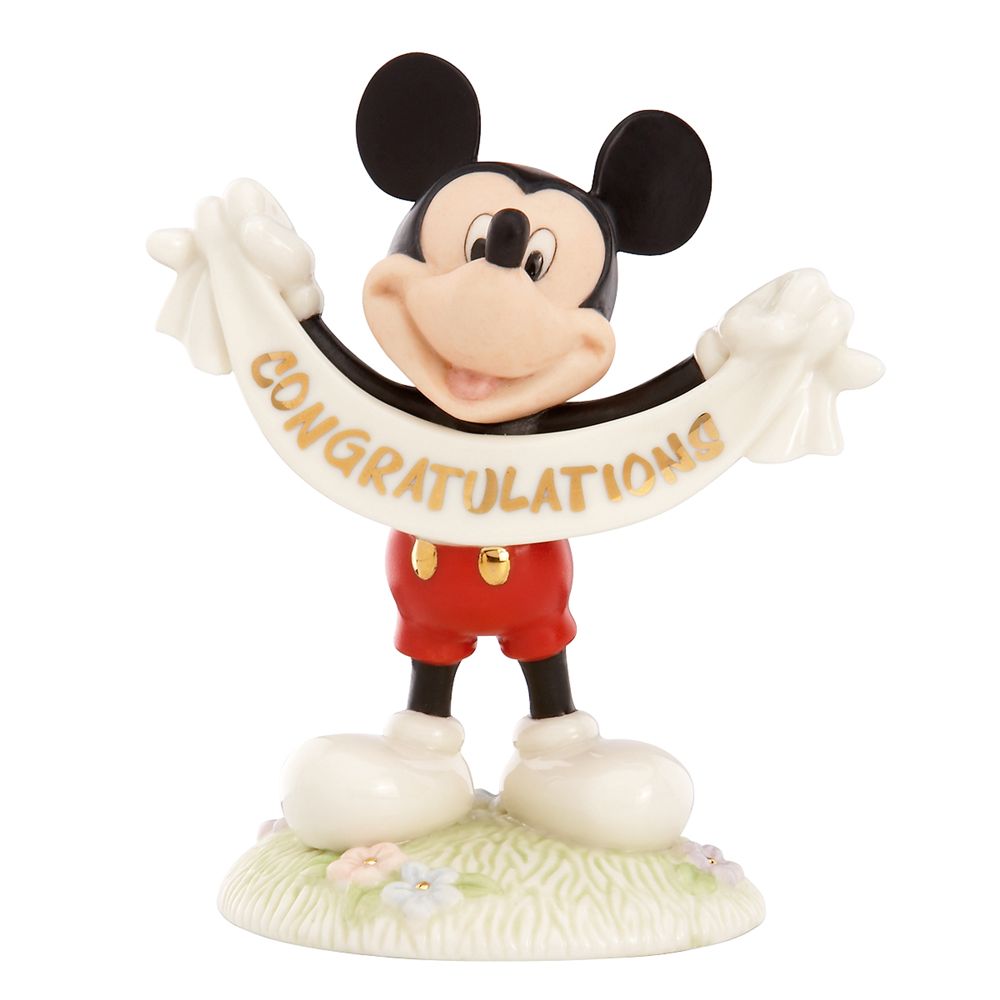 Congratulations'' Mickey Mouse Figurine by Lenox
