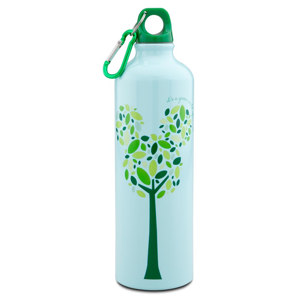 Earth Day Tree Mickey Mouse Aluminum Water Bottle