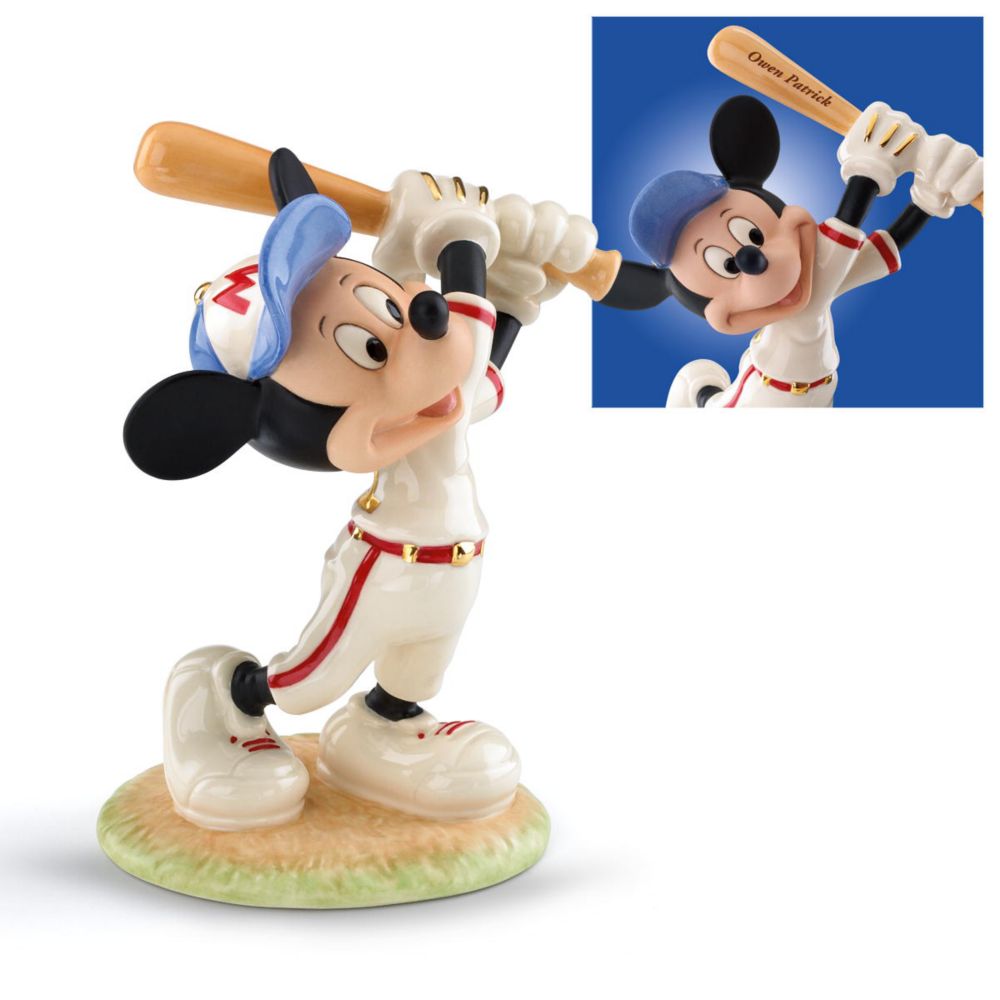Personalized "Mickey Up at Bat" Figurine by Lenox