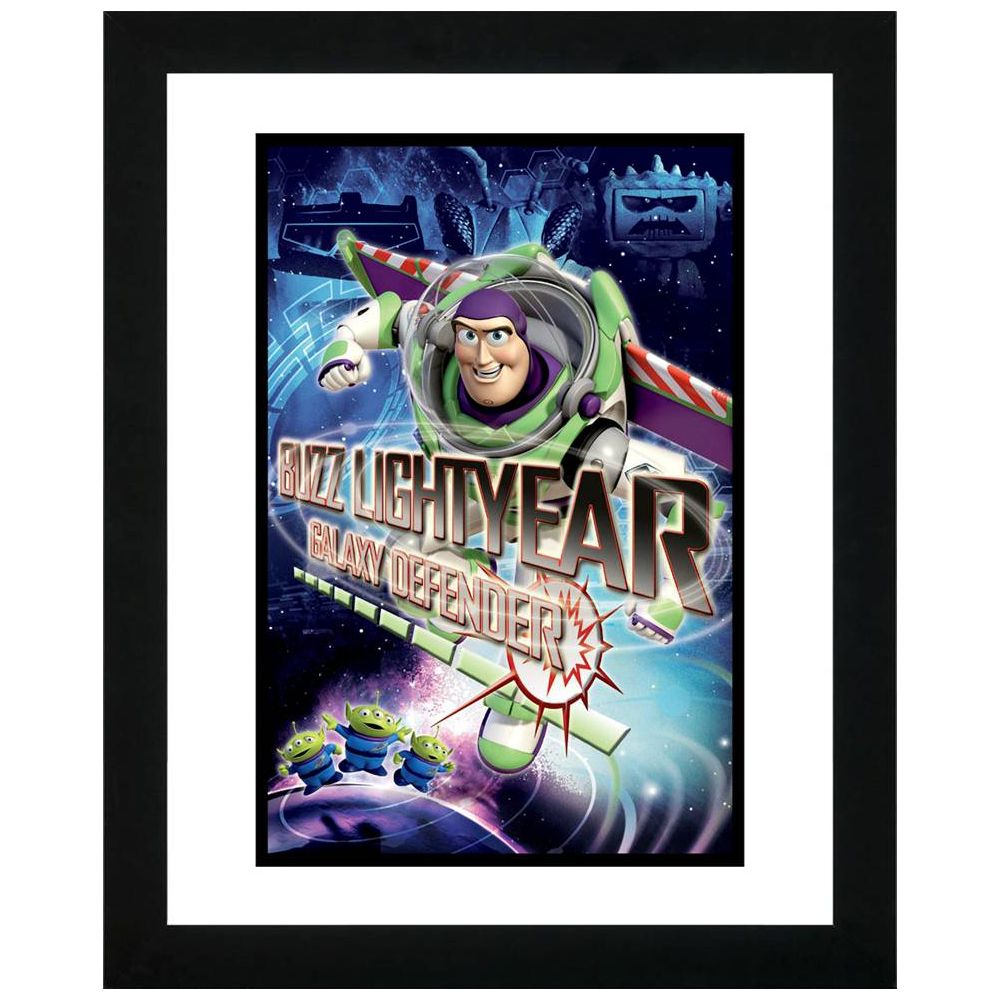 Framed Buzz Lightyear Galaxy Defender Toy Story 3 Lithograph