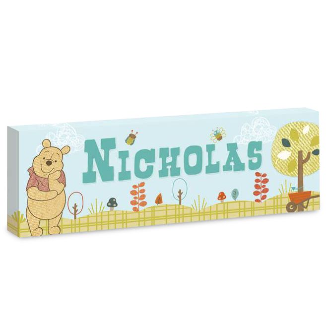 Personalized Winnie the Pooh Gicle&eacute; on Canvas - Gallery Wrapped