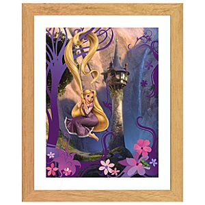 Framed Tangled Rapunzel Lithograph