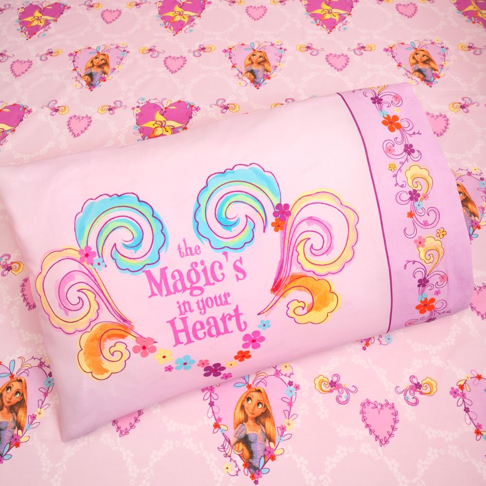 ''Magic in Your Heart'' Tangled Rapunzel Sheet Set -- Twin