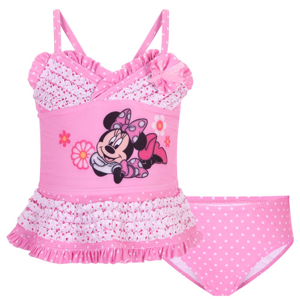 Deluxe Minnie Mouse Swimsuit for Girls -- 2-Pc.