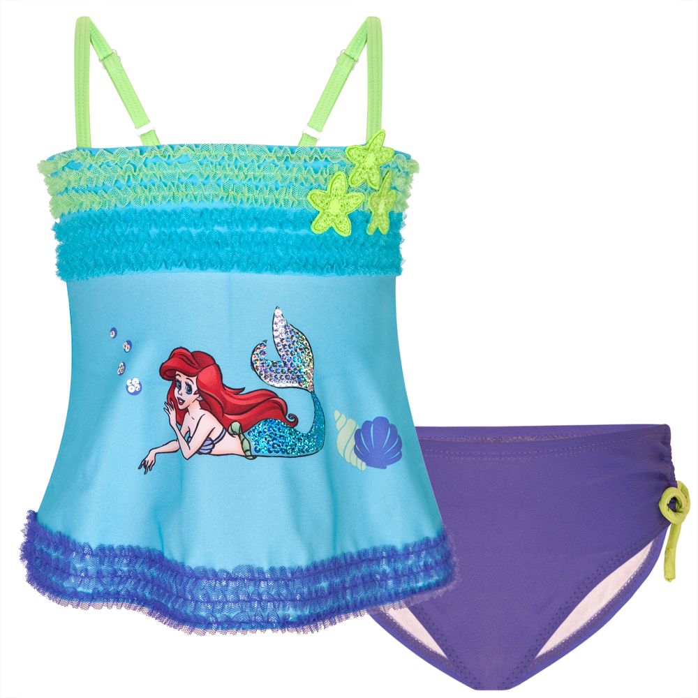 Deluxe Ariel Swimsuit for Girls -- 2-Pc.