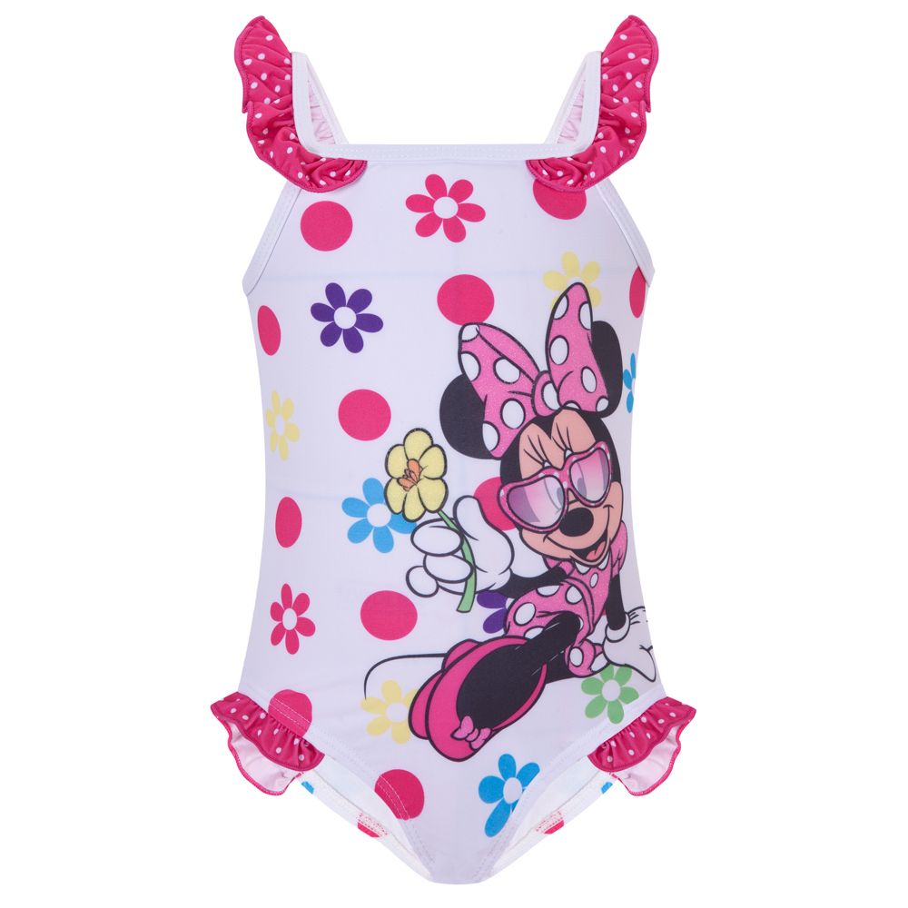 Floral Minnie Mouse Swimsuit for Toddler Girls