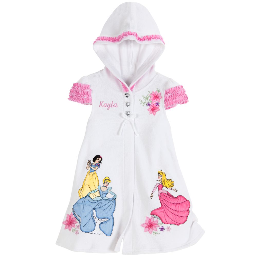 Personalizable Hooded Disney Princess Cover Up for Girls