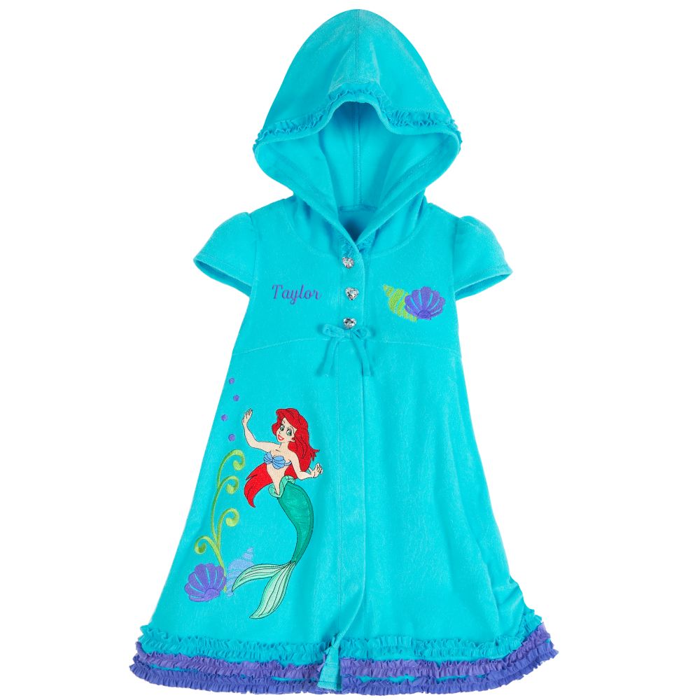 Personalizable Hooded Ariel Cover Up for Girls